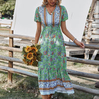 Long Summer Hippie Chic Dress