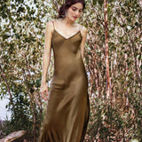 Robe Année 70 Longue Satin