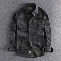 Chemise Cargo Camouflage Délavée année 70