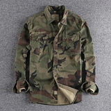 Chemise Cargo Camouflage Délavée année 70