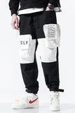 Pantalon Cargo Noir Et Blanc Y2K