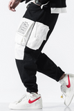 Pantalon Cargo Noir Et Blanc Y2K