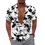 Chemise hawaïenne extérieur imprimée année 70