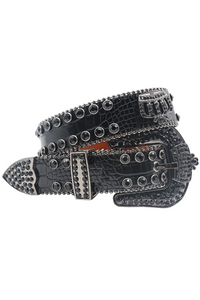 Ceinture Boucle Noir Y2K