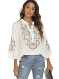 Chemise Blanche Femme Hippie