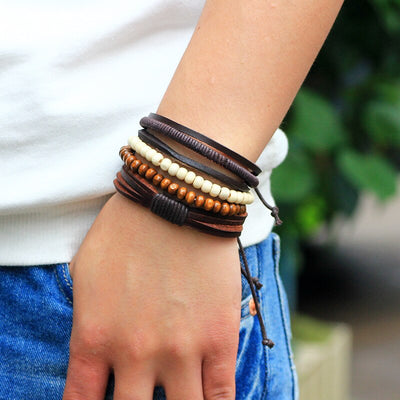bracelet-gypsy-hippie-noir-cuir
