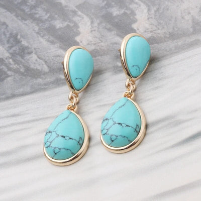 boucle-oreille-turquoise-or