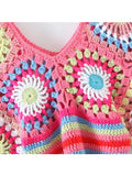 Pink Crochet Crop Top 