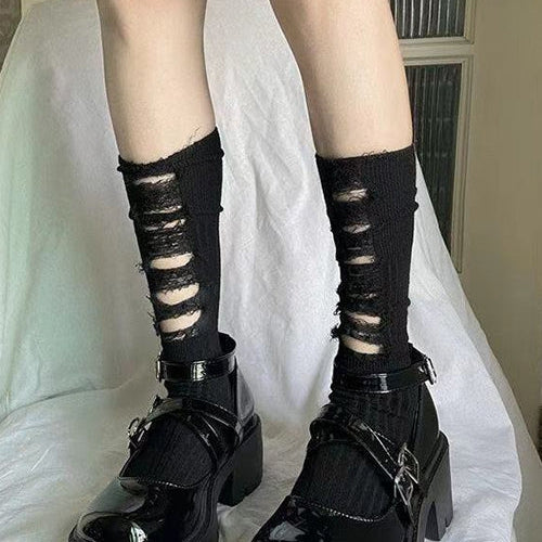 Distressed socks