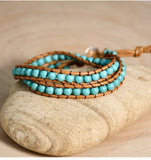 bracelet-en-cuir-turquoise