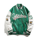 Varsity jacket cuir