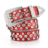 Ceinture strass rouge