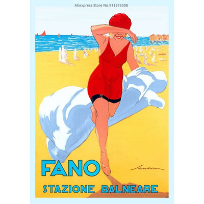 affiche-annee-70-plage-vintage