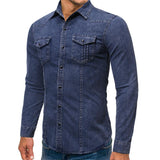 chemise-jean-vintage-revers-slim-annee-70