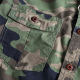 Chemise Cargo Camouflage Délavée année 70