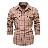 chemise-annee-70-manches-longues-carreaux-tendance