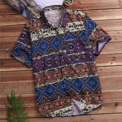 chemise-hippie-motif-africain